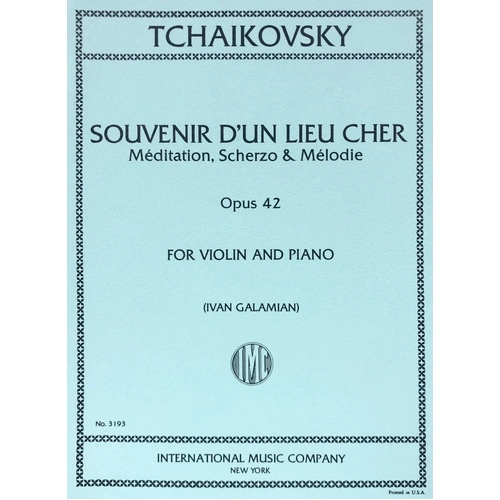 Tchaikovsky - 3 Pieces for Violin and Piano: Meditation, Scherzo, Melody Op. 42