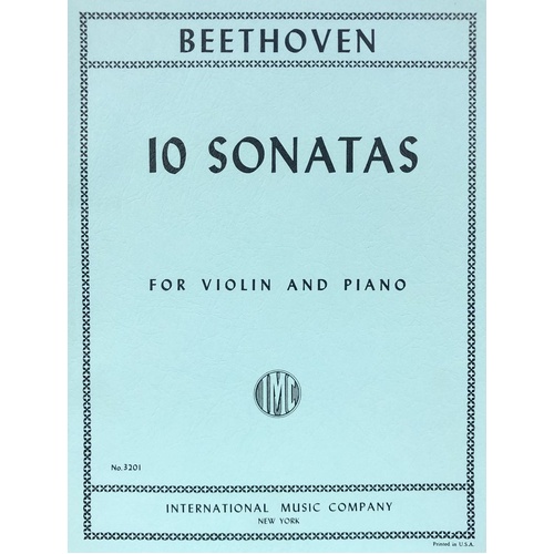 Beethoven - 10 Sonatas for Violin and Piano by International Music Company