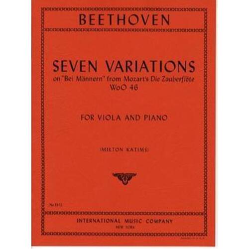 7 Variations On Bei Mannern Arr Katims Viola Piano (Softcover Book)