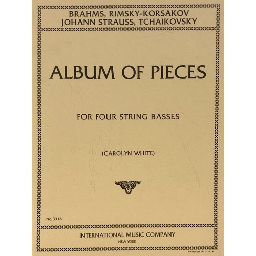 Album for Four Double Basses - Edited by Buckley, International Music Company, Double Bass Quartet, 1 Page