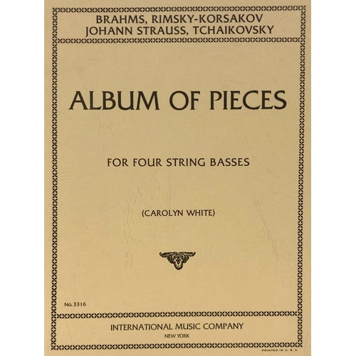Album for Four String Basses for Double Bass Quartet