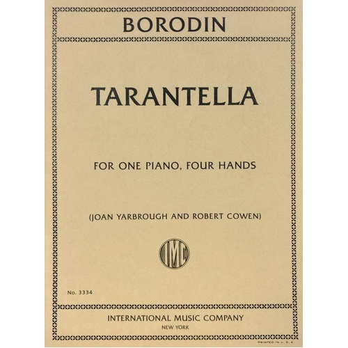 Borodin - Tarantella for Piano Duet, International Music Company, 1 Page