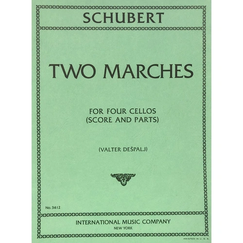Marches for 4 Cellos Score and Parts, Edited by Valter Despalj