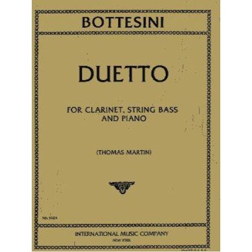 Duetto clarinet Double Bass Piano (Softcover Book)