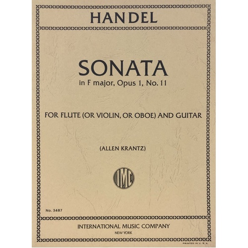 Handel - Sonata in F Major Op. 1 No. 11 for Flute and Guitar