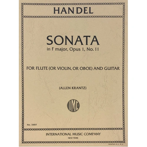Handel - Sonata in F Major Op. 1 No. 11 for Flute and Guitar