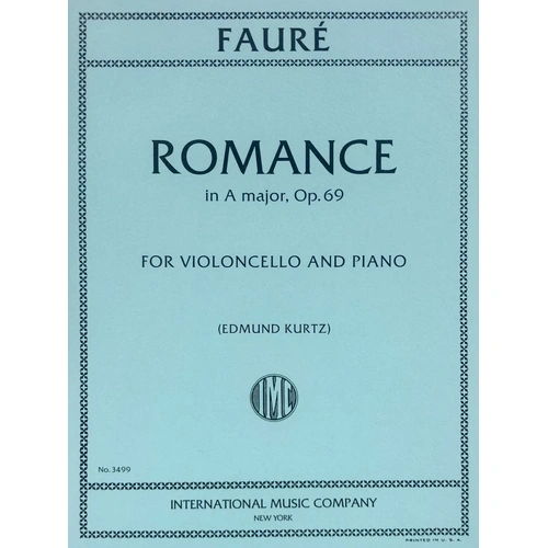 Faure - Romance in A Major Op. 69 for Cello and Piano