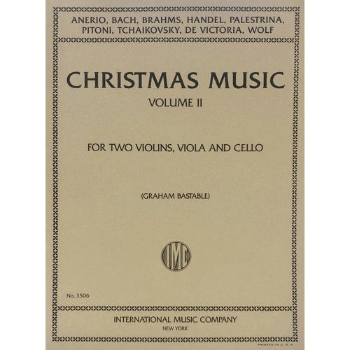 Christmas Music Vol 2 for String Quartet - Various Composers