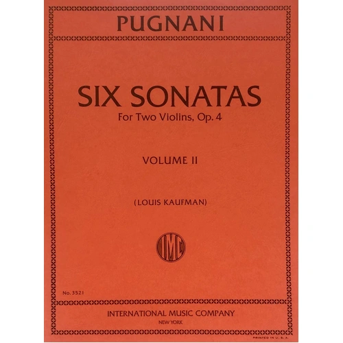 Pugnani - Six Sonatas Op. 4 Vol. 2 for 2 Violins