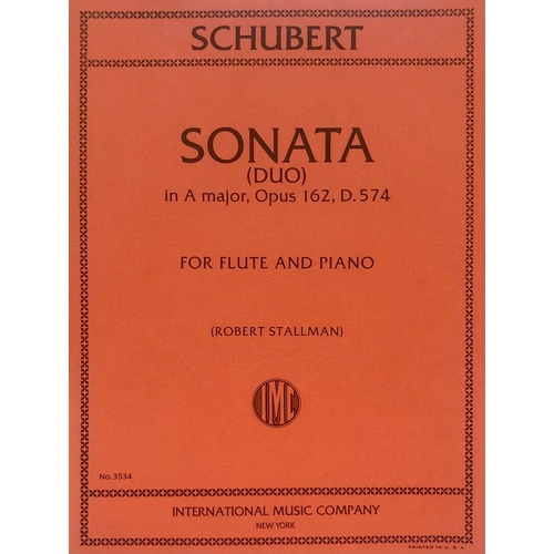 Schubert - Sonata (Duo) A Major Op. 162 D 574 for Flute/Piano