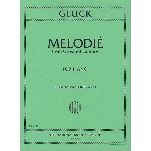 Melodie from Orfeo ed Euridice for Piano Solo by Oxana Yablonskaya