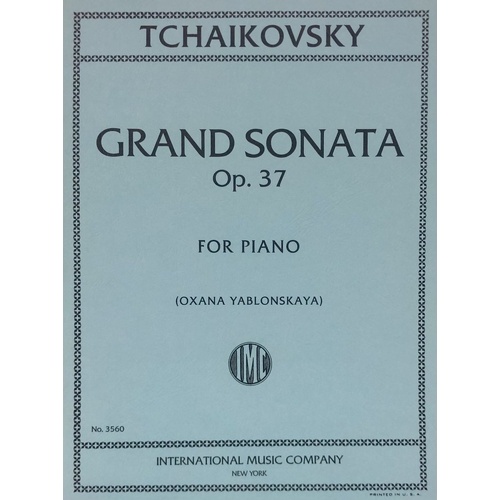 Tchaikovsky Grand Sonata Op. 37 for Piano, International Music Company, 1 Page