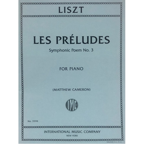 Les Preludes Arranged by Matthew Cameron for Piano Solo