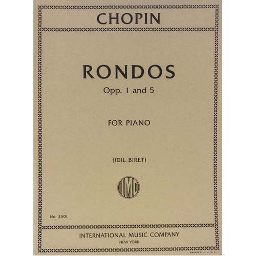 Chopin - Rondos Op. 1 and 5 for Piano, International Music Company, 1 Page