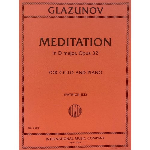 Glazunov - Meditation in D Major Op. 32 for Cello and Piano