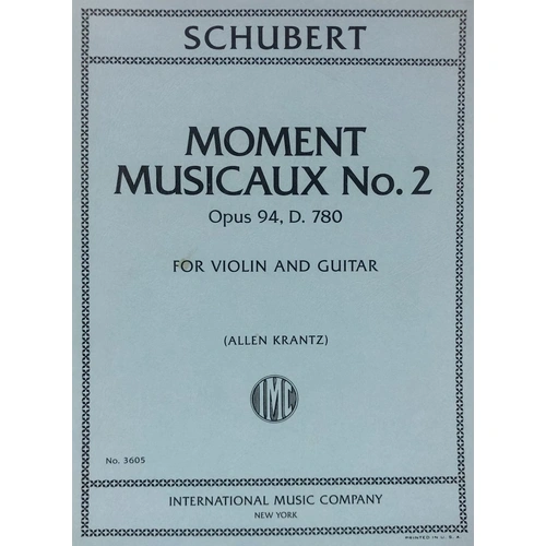 Schubert - Moment Musicaux No. 2 Op. 94 D 780 for Violin