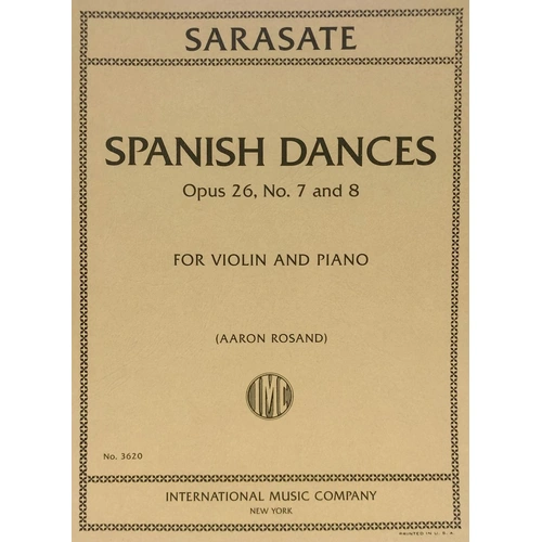 Sarasate - Spanish Dances Op. 26 No. 7 and 8 for Violin and Piano