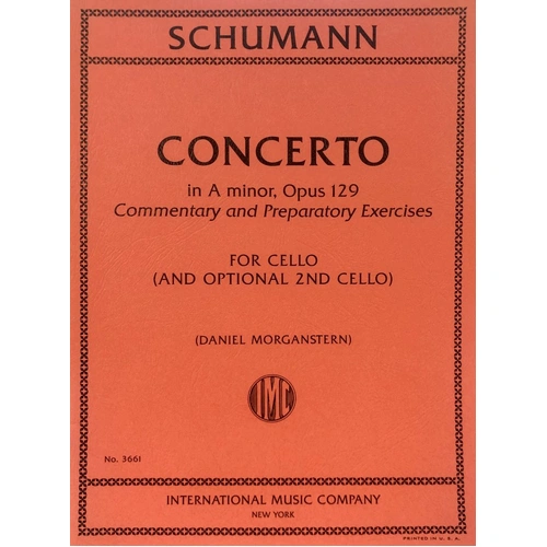 Schumann Concerto in A Minor Op. 129 for Cello - International Music Company