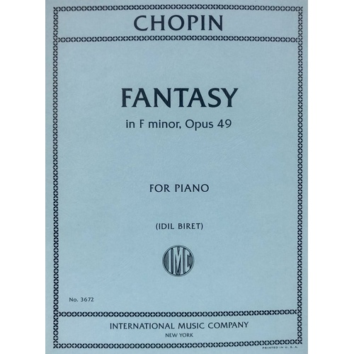 Chopin Fantasy in F Minor Op. 49 for Piano - International Music Company, 1 Page