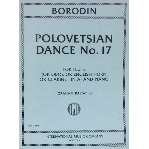 Polovetsian Dance No. 17 for Flute and Piano by Alexander Borodin