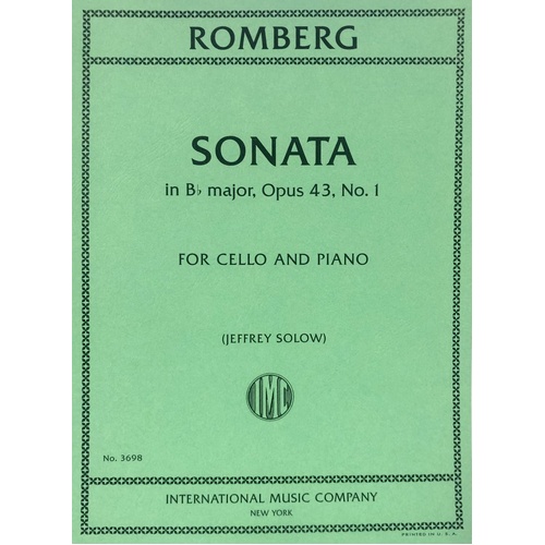Romberg - Sonata in Bb Major Op. 43 No. 1 for Cello/Piano