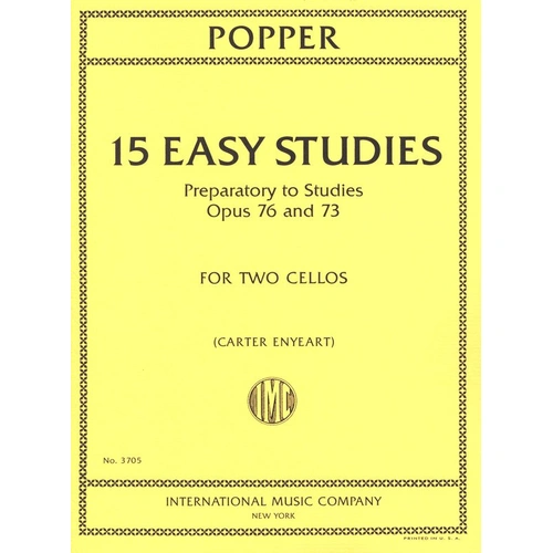 Popper - 15 Easy Studies for 2 Cellos OP 76/73