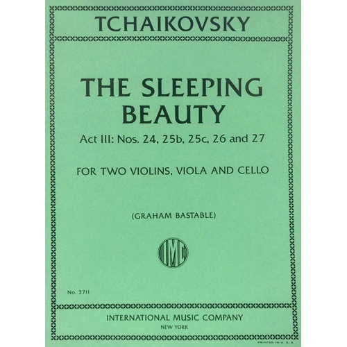 Sleeping Beauty String Quartet by Tchaikovsky, Arranged by Bastable, String Quartet Score and Parts