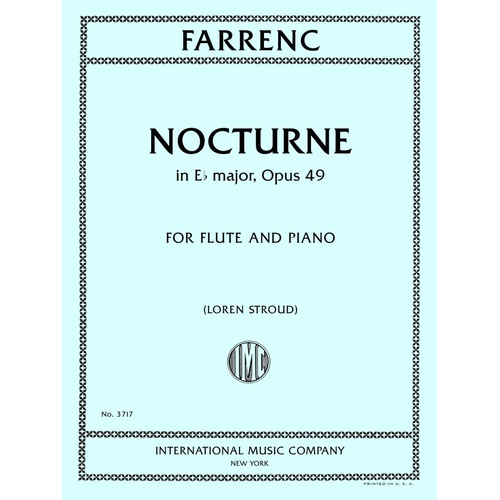 Farrenc - Nocturne in E Flat Major Op. 49 for Flute and Piano