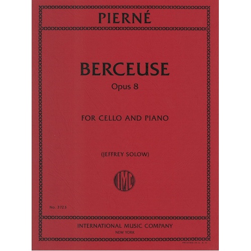 Pierne - Berceuse Op. 8 for Cello and Piano