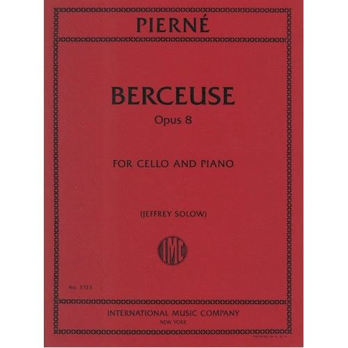 Pierne - Berceuse Op. 8 for Cello and Piano