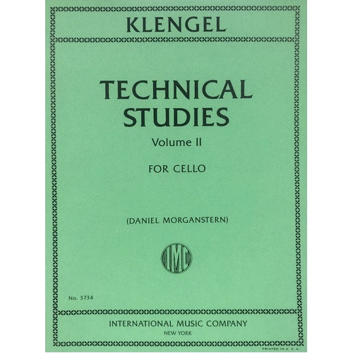 Klengel - Technical Studies Volume 2 for Cello by Julius Klengel