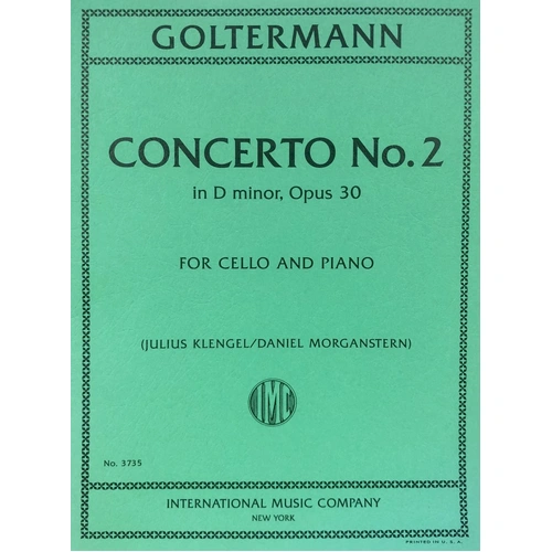 Goltermann Concerto No 2 in D Minor Op 30 for Cello and Piano