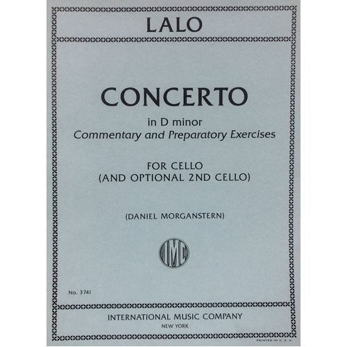 LALO Concerto in D Minor Cello Commentary - 29 Pages