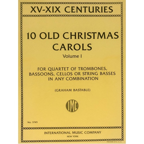10 Old Christmas Carols Vol 1 for Flexible Quartet