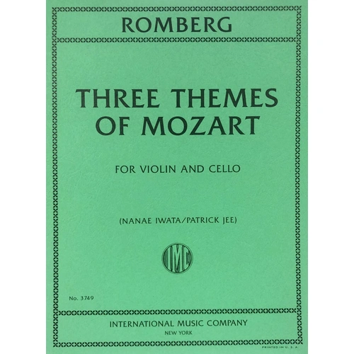 Romberg - Three Themes of Mozart for Violin and Cello, Set of Parts