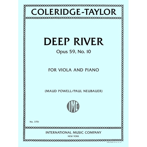 Coleridge-Taylor - Deep River Op. 59 No. 10 for Viola and Piano