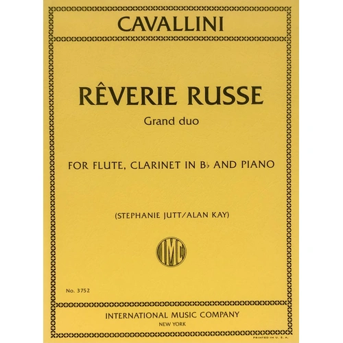 Cavallini Reverie Russe for Flute and Clarinet - Score and Parts, Woodwind Duo, 34 Pages, Edited by Jutt & Kay