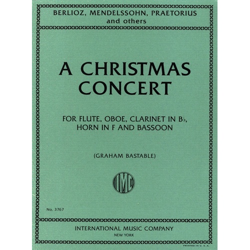 A Christmas Concert Woodwind Quintet (Music Score/Parts) Book
