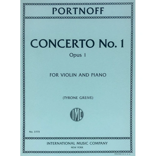 Portnoff - Concerto No 1 Op 1 for Violin and Piano, Score and Part