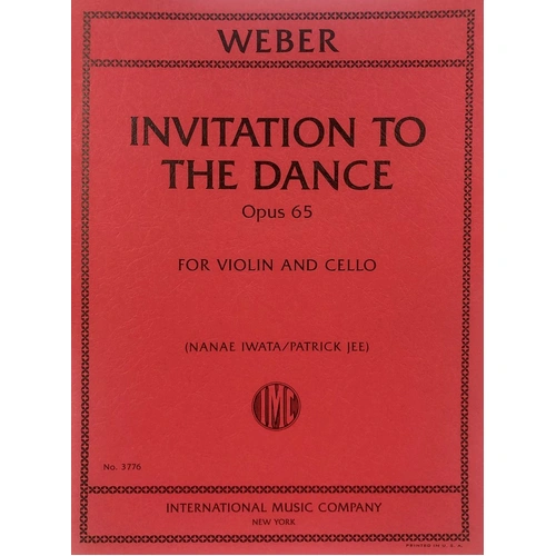 Weber - Invitation to the Dance Op. 65 for Violin and Cello, Arranged by Kalliwoda, Edited by Iwata and Jee, String Duo, 1 Page