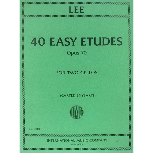 Lee - 40 Easy Etudes Op. 70 for 2 Cellos