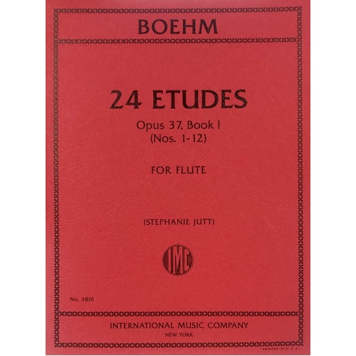 Bohm - 24 Etudes Op 37 Book 1 for Flute (Etudes 1-12)