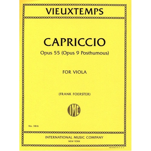 Vieuxtemps - Capriccio Op. 55 for Viola Solo