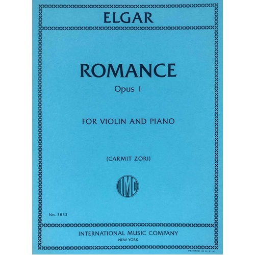 Elgar Romance Op. 1 for Violin and Piano - International Music Company