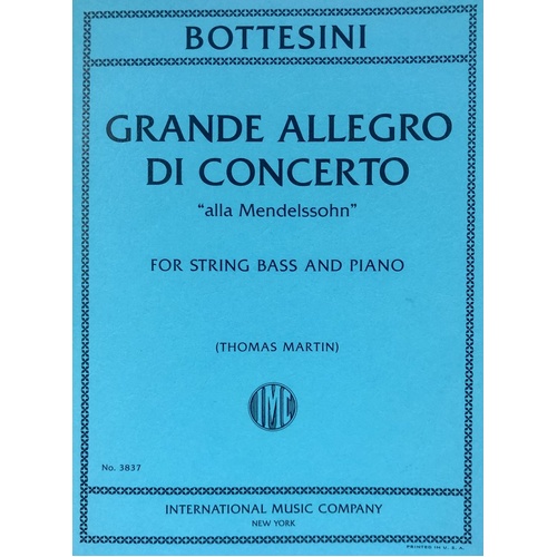 Bottesini - Grande Allegro di Concerto for Double Bass and Piano