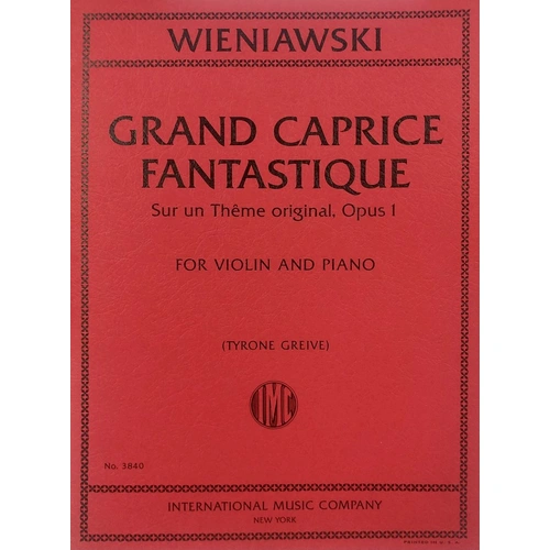 Wieniawski Grand Caprice Fantastique Op. 1 for Violin and Piano