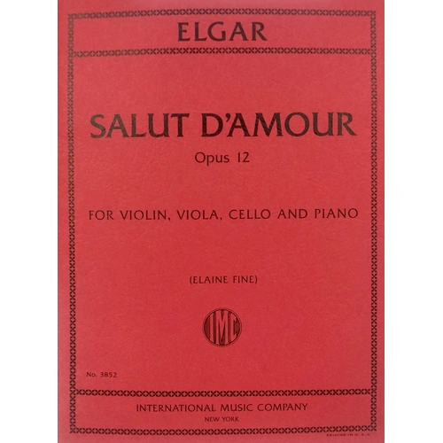 Elgar - Salut d'Amour Op. 12 for Violin, Viola, Cello & Piano