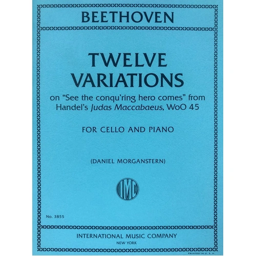 Beethoven 12 Variations on "See the Conqu'ring Hero" for Cello/Piano