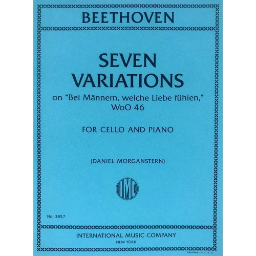 7 Variations on Bei Mannern WoO 46 for Cello by Beethoven, Arranged by Daniel Morganstern