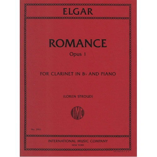 Elgar - Romance Op. 1 for Clarinet and Piano